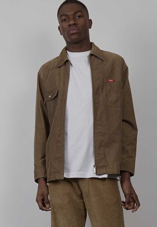 VINTAGE 90'S DIESEL LIGHT BROWN CORDUROY WORKMAN JACKET