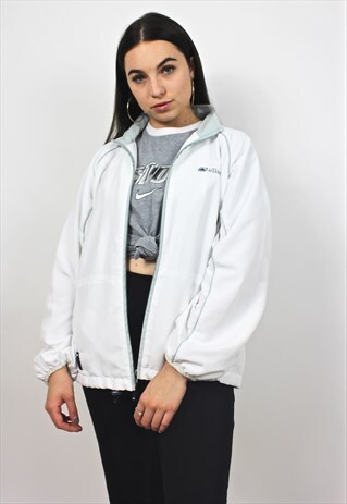 90'S RETRO WHITE FESTIVAL TRACK JACKET
