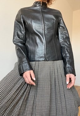 Vintage Slim Leather Jacket