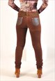 VINTAGE 00S TROUSERS IN BROWN
