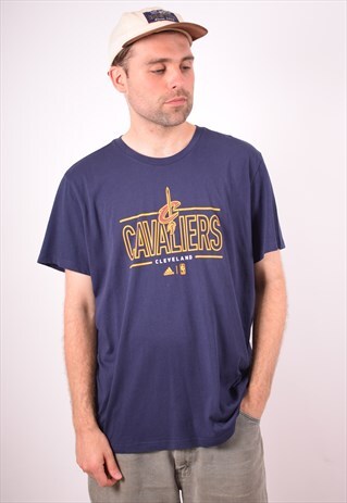 ADIDAS MENS VINTAGE CLEVELAND CAVALIERS T-SHIRT TOP XL 90S
