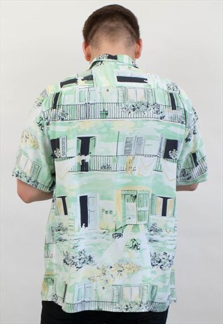VINTAGE ABSTRACT PATTERN SHIRT