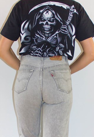 VINTAGE 80'S GREY 501 GUY FIT JEANS