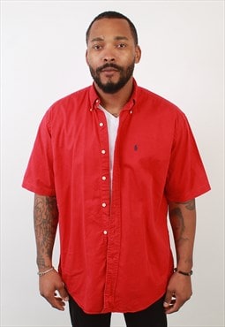 Men's Vintage ralph Lauren red Blaire cotton shirt