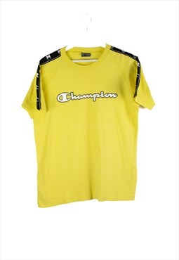 Vintage Champion T-Shirt in Yellow S