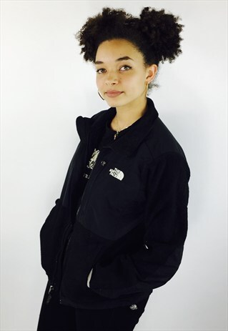 NORTH FACE BLACK DENALI FLEECE JACKET