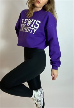 Vintage American Varsity sweatshirt in purple