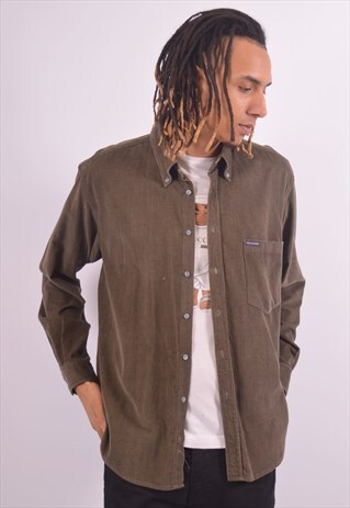VINTAGE SERGIO TACCHINI CORDUROY SHIRT KHAKI
