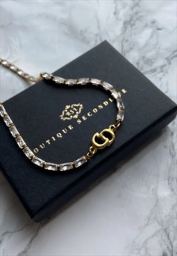 Authentic Dior CD Pendant- Reworked Necklace