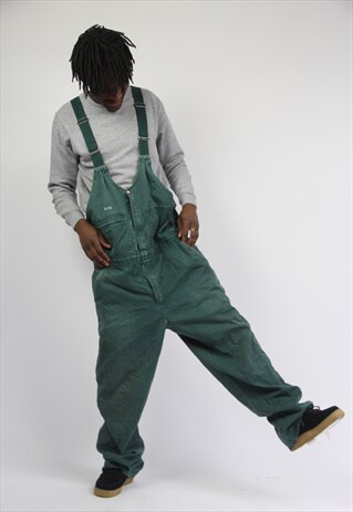 VINTAGE GREEN DUNGAREES