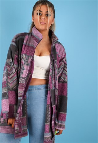VINTAGE FLEECE JACKET IN MULTI NJ613