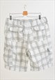 VINTAGE 00S CHECKERED CARGO SHORTS