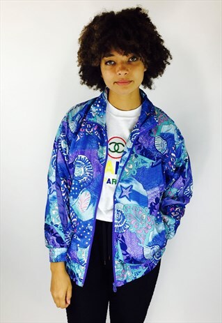 VINTAGE FESTIVAL 80S RAVE WINDBREAKER JACKET