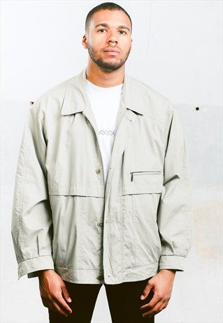 VINTAGE OVERSIZED BOMBER JACKET