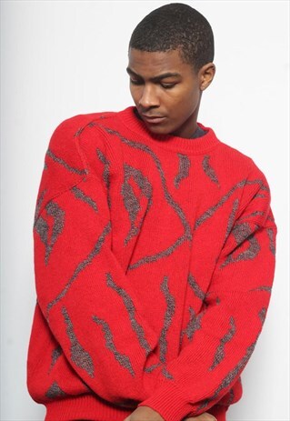 VINTAGE SERGIO TACCHINI KNIT JUMPER RED