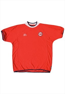 Vintage '00-'01 Norway Home Football Shirt Umbro Size XL 