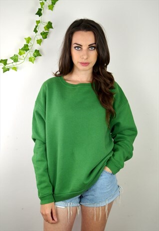 90'S VINTAGE MINIMAL GREEN SWEATSHIRT