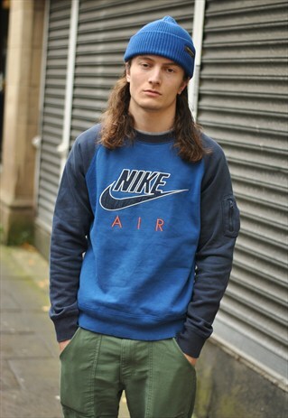 VINTAGE NIKE AIR SPELL OUT LOGO SWEATER