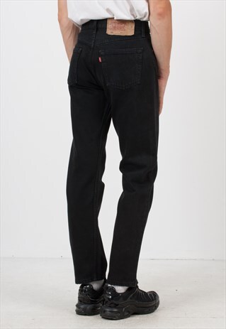 VINTAGE BLACK LEVI'S 501 FIT DENIM JEANS