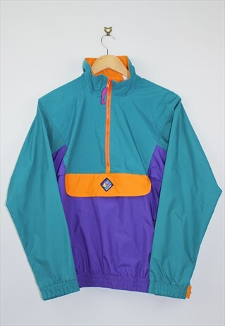VINTAGE 80S WOOLRICH 1/4 ZIP WINDBREAKER JACKET