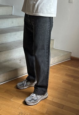 Vintage LEVIS 501 Jeans Denim Pants 90s Dyed Grey