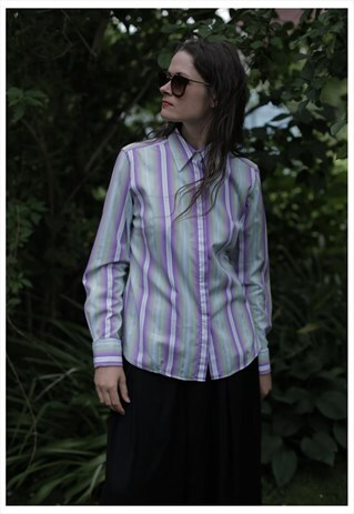 VINTAGE 70'S MULTICOLOUR STRIPED SHIRT