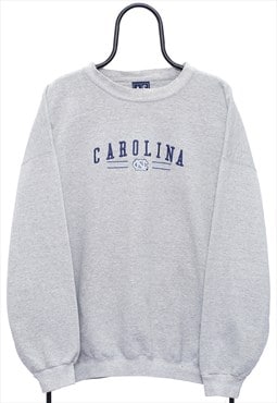 Vintage Carolina Tarheels NCAA Grey Sweatshirt Womens