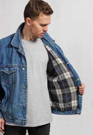VINTAGE BLANKET LINED DENIM JACKET