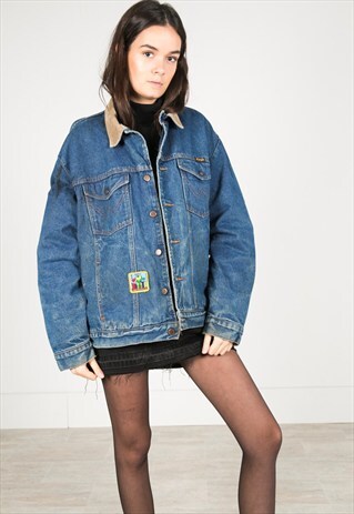 LAST UNIT SALE / VINTAGE 80S WRANGLER WINTER BLANKET JACKET