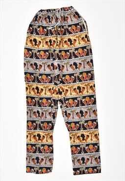 Vintage Trousers Cullotes Crazy Print Multi