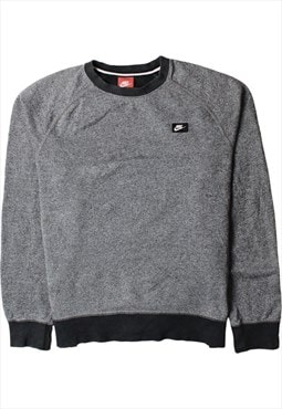 Vintage 90's Nike Sweatshirt Swoosh Crew Neck Grey Large