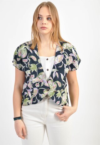 VINTAGE BLOUSE IN FLOWER PRINT
