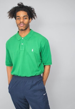 VINTAGE POLO RALPH LAUREN GREEN POLO SHIRT