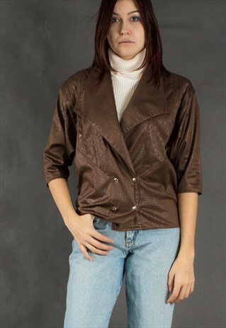 CLASSY 80S BLOUSE WITH SNAP BUTTONS FROM THE 80S