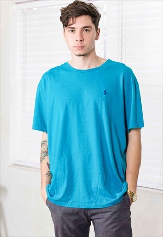 VINTAGE RALPH LAUREN T-SHIRT LOGO 90S XL 6.9