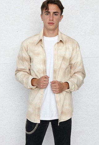 VINTAGE BEIGE SOVIET LONG SLEEVE SHIRT