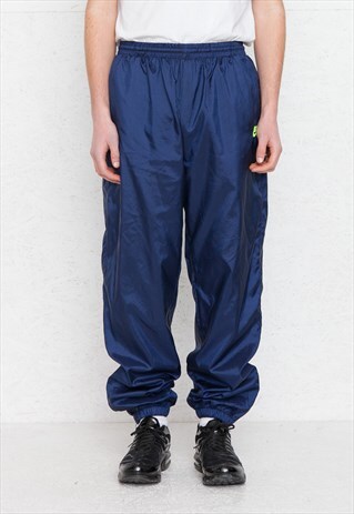 VINTAGE RETRO BLUE NIKE TRACK BOTTOMS JOGGERS