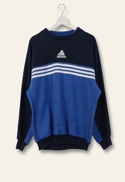 Vintage Adidas Sweatshirt 90s in Blue L