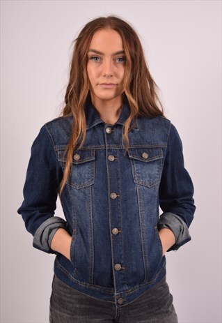 VINTAGE BENETTON DENIM JACKET BLUE