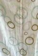VINTAGE MINT GREEN CIRCLE PATTERNED 90'S SCARF