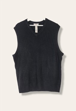 Vintage Dockers Jumper V neck in Black L