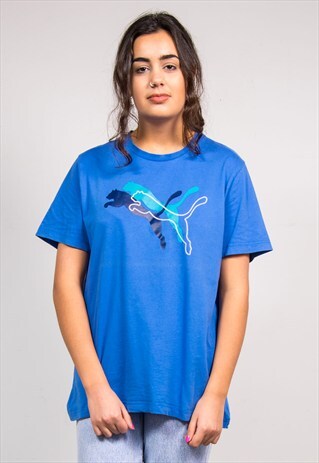 90'S VINTAGE PUMA BLUE T-SHIRT