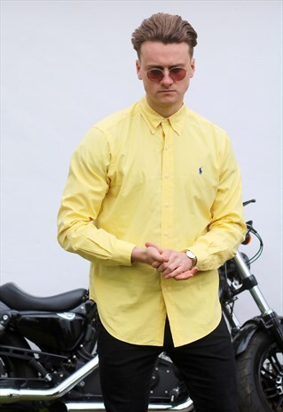 RALPH LAUREN USA BUFF YELLOW VINTAGE SHIRT