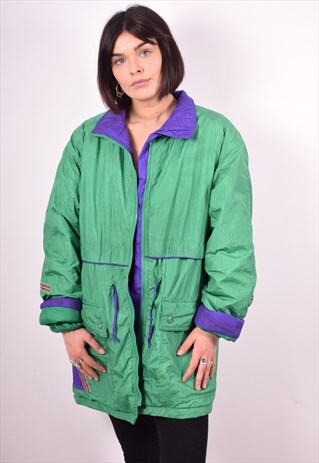 WOMENS VINTAGE JACKET MEDIUM GREEN 90'S
