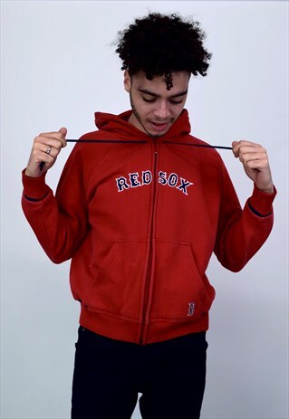 VINTAGE 90'S NIKE RED 'RED SOX' HOODIE