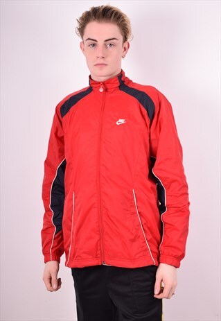 NIKE MENS VINTAGE JACKET MEDIUM RED 90'S