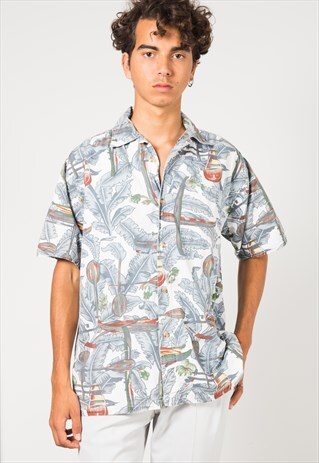 ON SALE VINTAGE 80S HAWAIIAN SHIRT / S1688