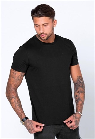 ESSENTIAL BLANK T-SHIRT - BLACK
