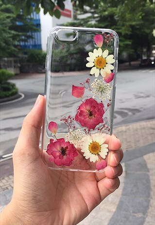 HANDMADE REAL FLOWER IPHONE CASE /SAMSUNG CASE