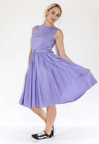 RETRO NEW LINDY BOP LILAC SUMMER DRESS